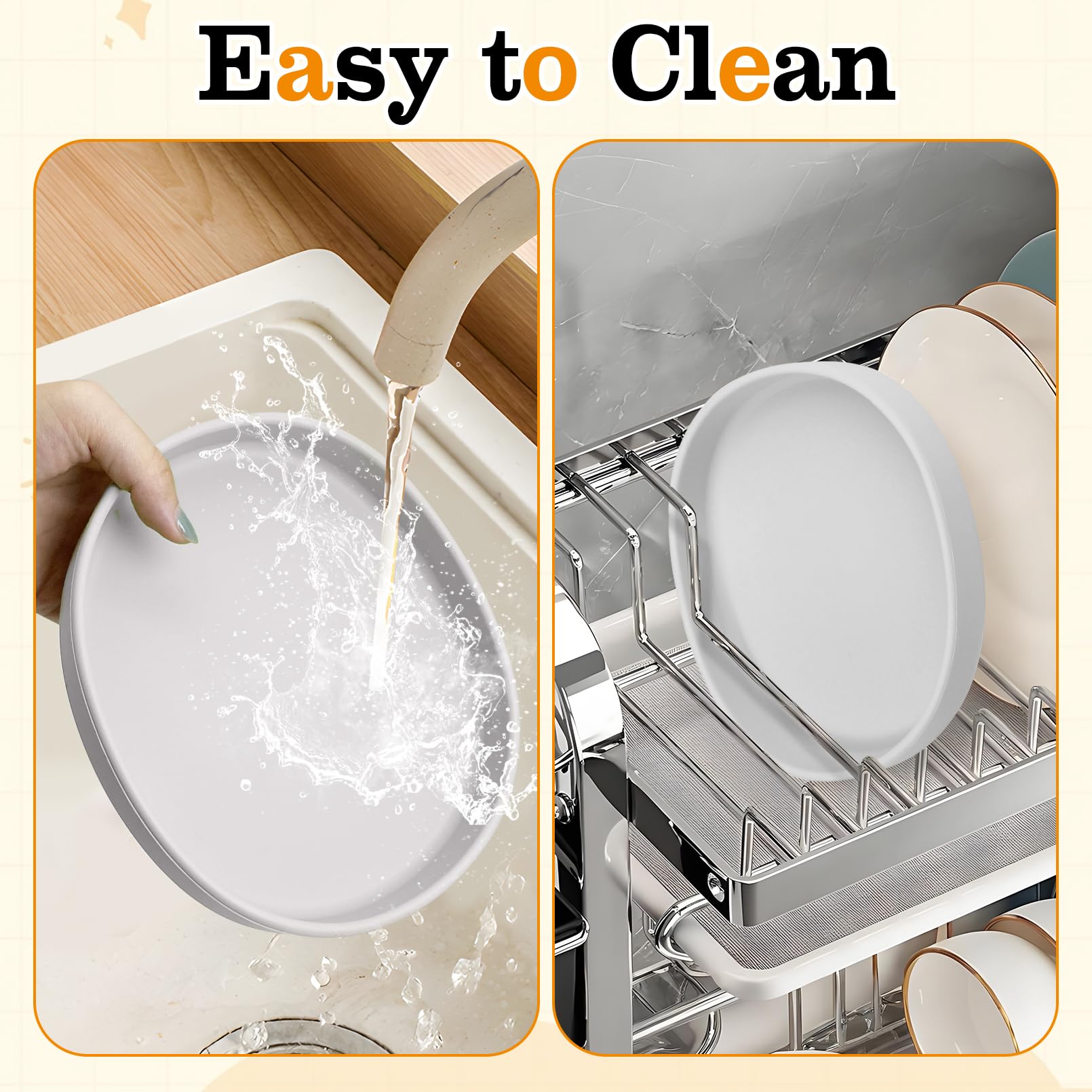 BNOSDM assiette silicone lavable au lave-vaisselle et micro-ondes.
