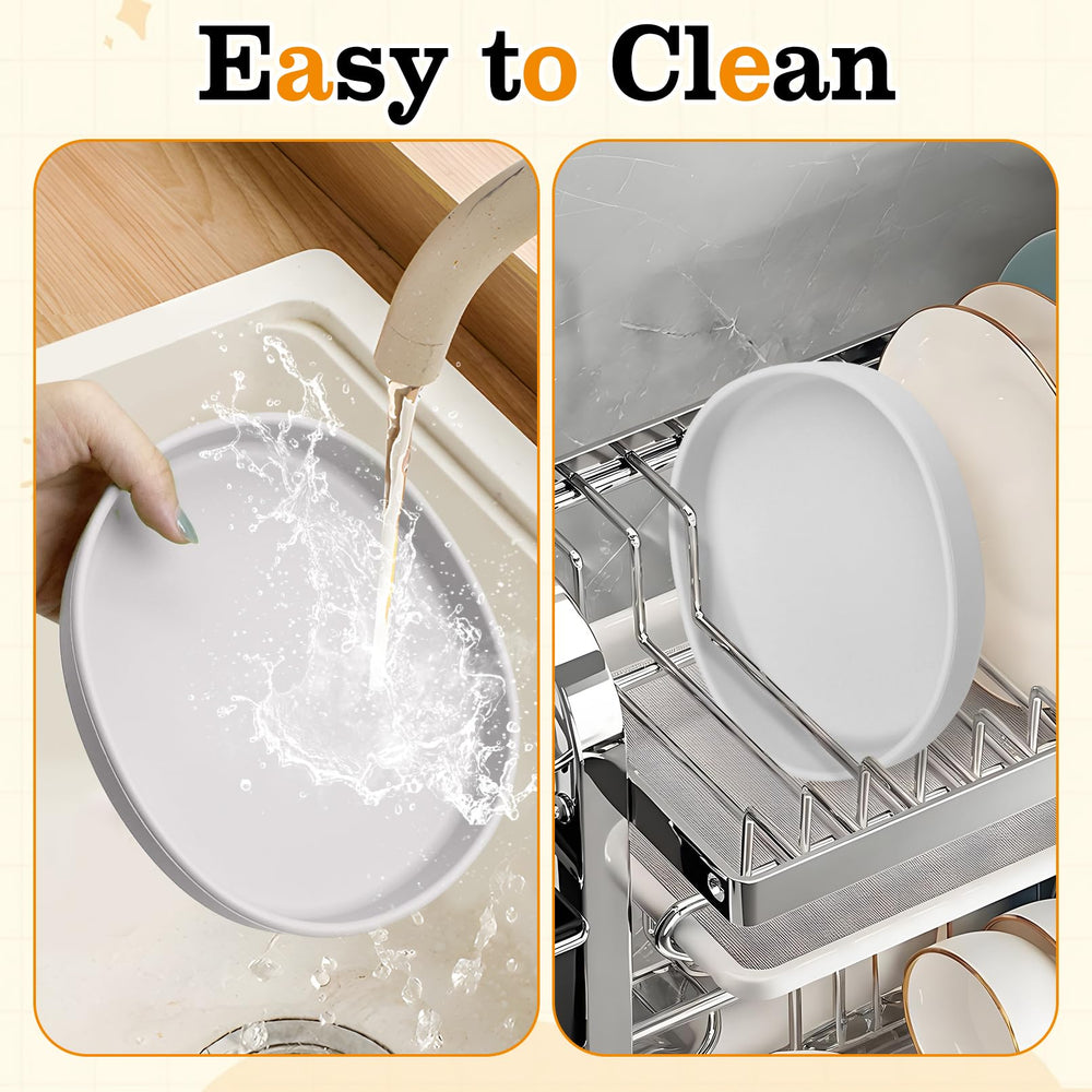 BNOSDM assiette silicone lavable au lave-vaisselle et micro-ondes.