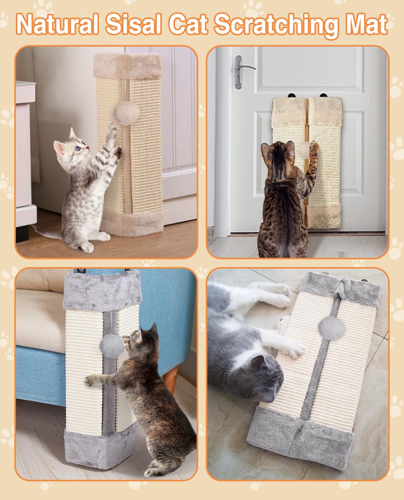 BNOSDM installation rapide beige: vis et sangles incluses pour fixer solidement.