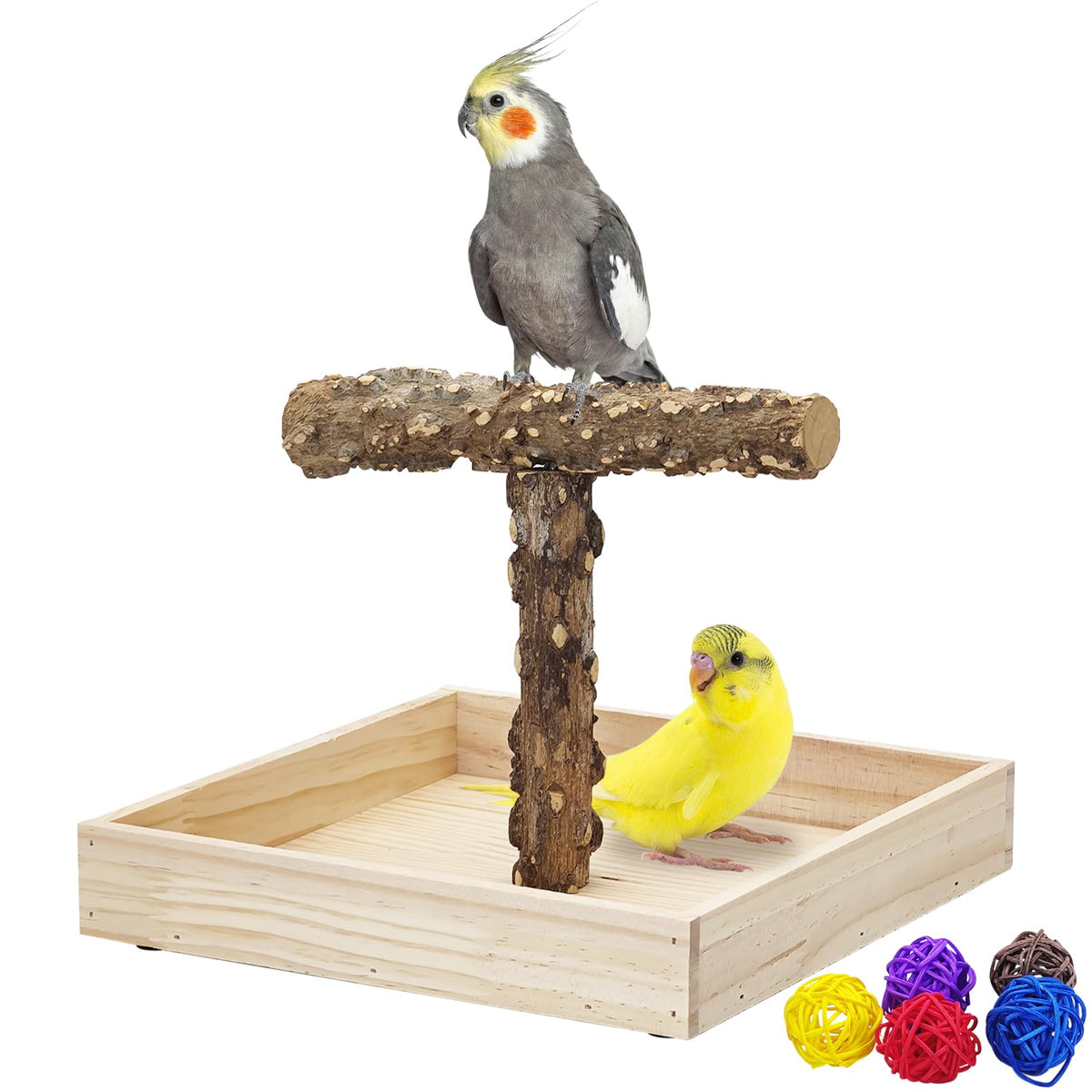 BNOSDM perche-portable-oiseaux, idéal pour jeux et entraînements.