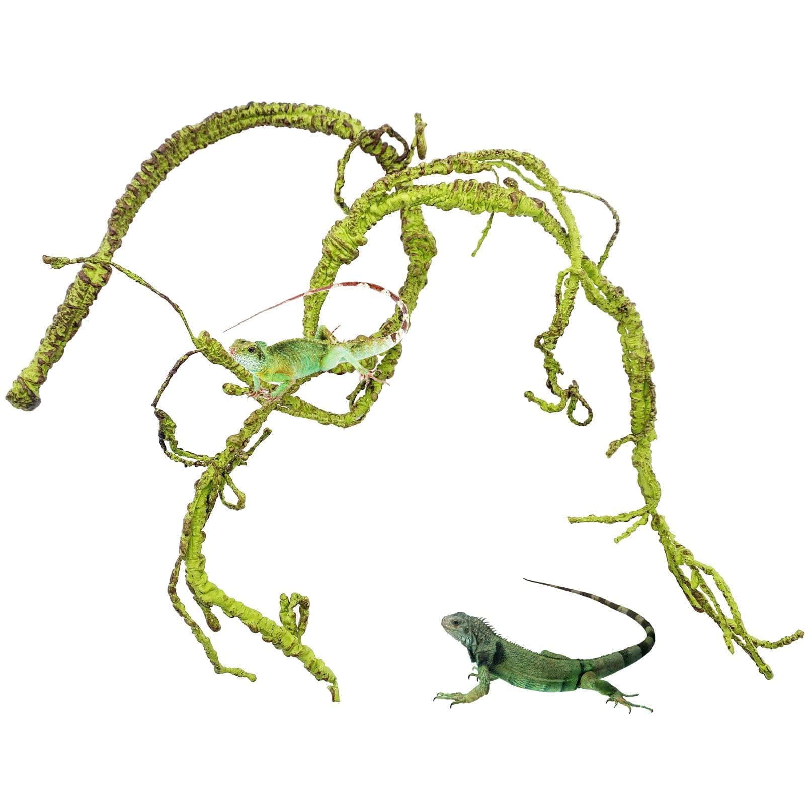 BNOSDM Reptile Jungle Vine, branche-flexible-terarium, pour une escalade naturelle.