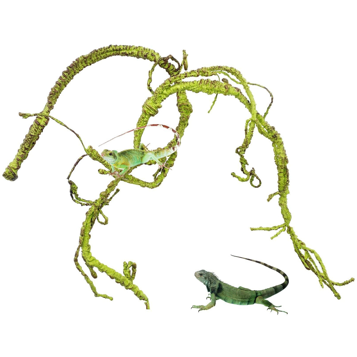 BNOSDM Reptile Jungle Vine, branche-flexible-terarium, pour une escalade naturelle.