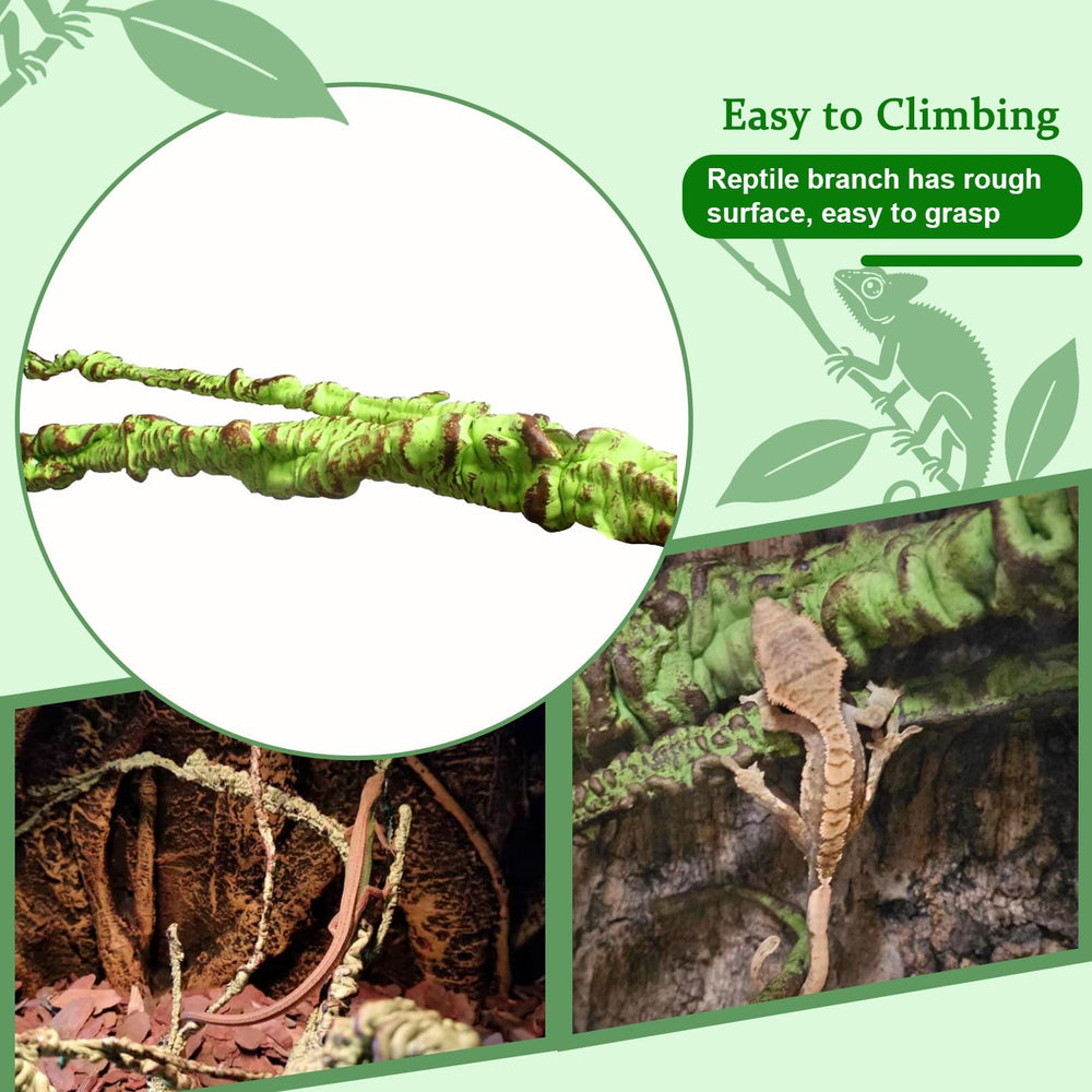 BNOSDM Reptile Jungle Vine, décor vivant pour terrarium et activité.