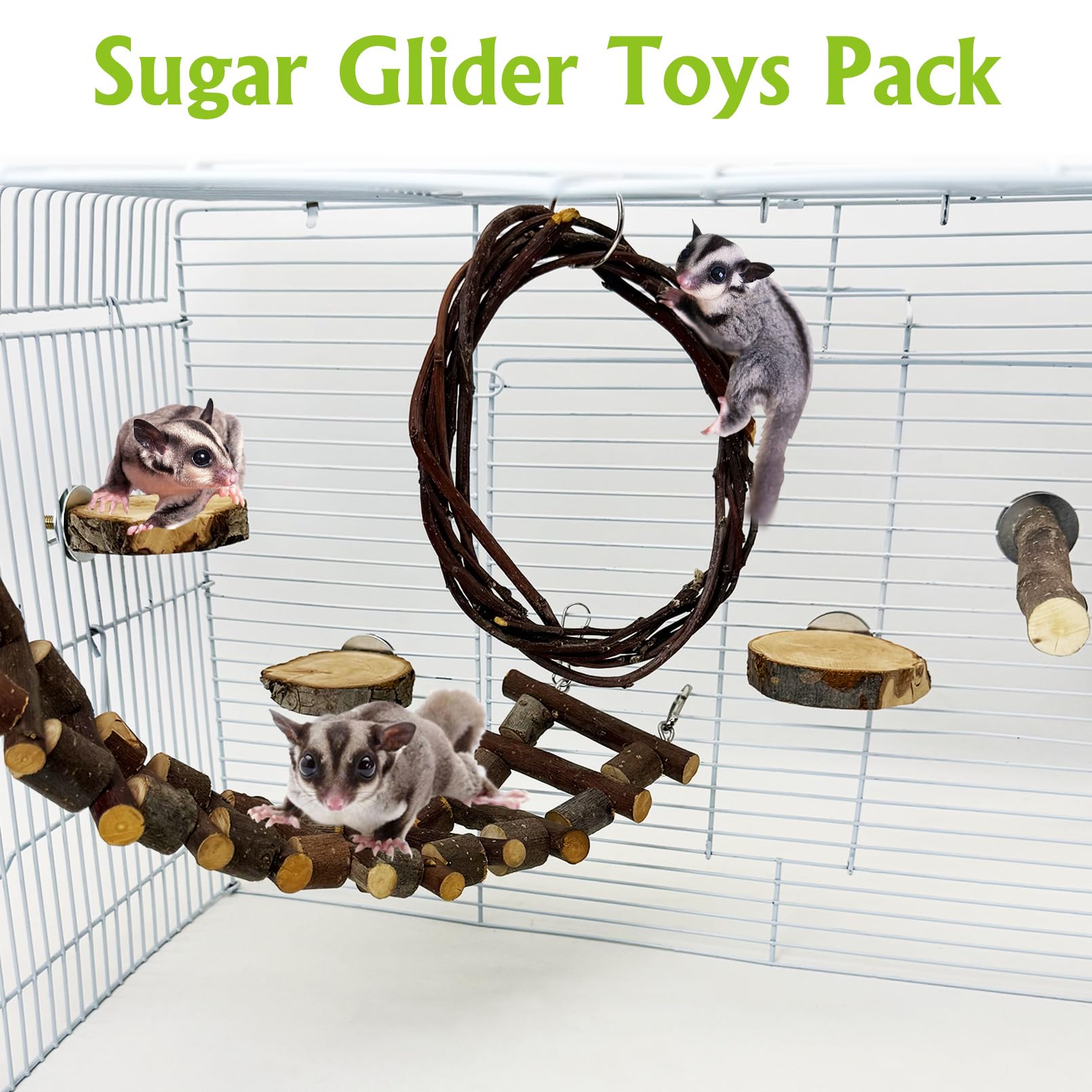 BNOSDM Sugar Glide : balançoire en bois pour stimulation ludique et sécurité.
