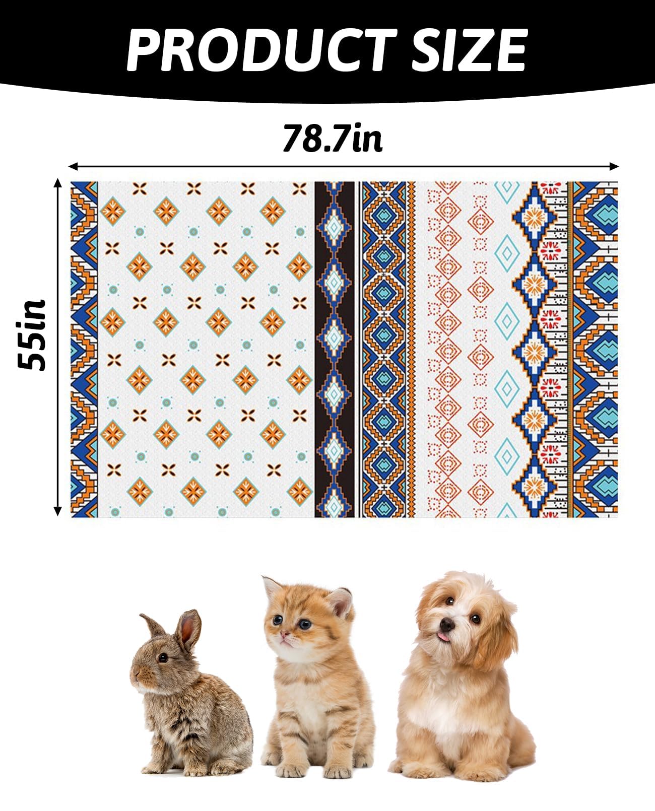 BNOSDM tapis-lapin-antidérapant-dos, base stable sur le sol.