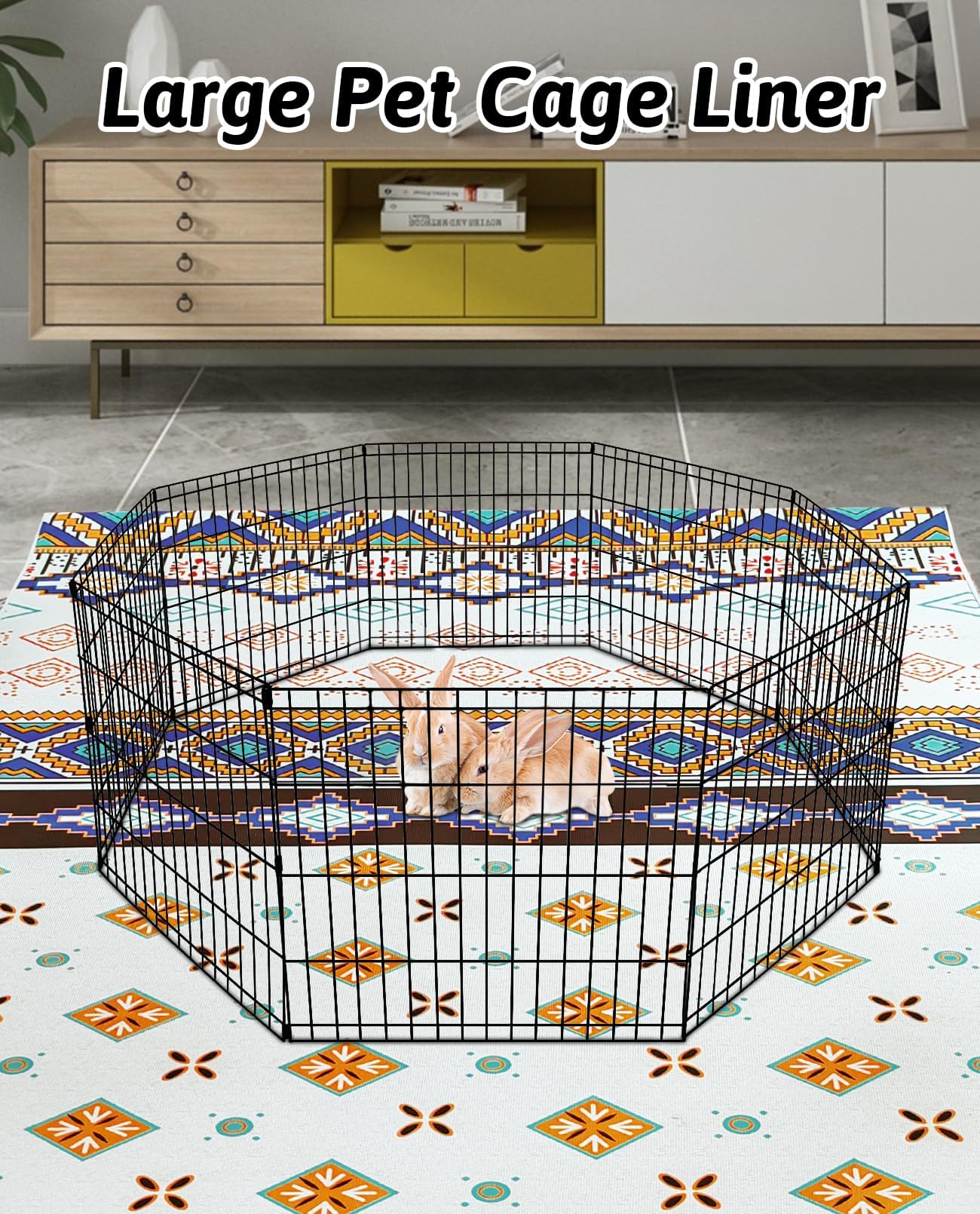BNOSDM tapis-lapin-rouleau-emballage, prêt à déployer.