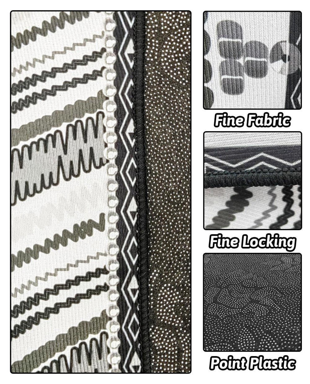 BNOSDM tapis lavable grand usage reutilisable