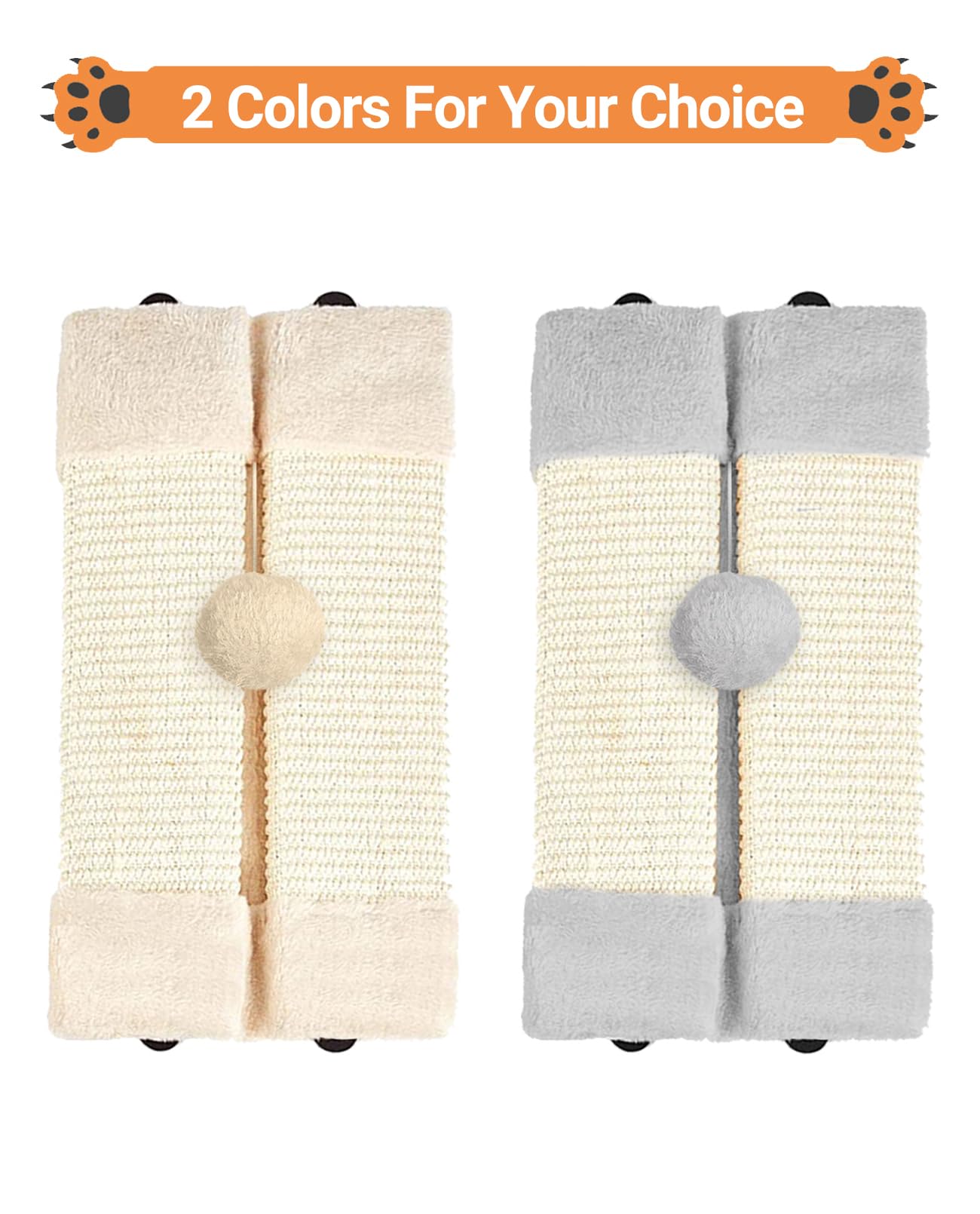 BNOSDM coin mur griffoir beige: protège meubles tout en divertissant votre chat.