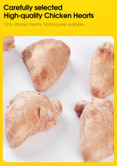 BNYEE Cœurs de poulet lyophilisés 7oz – portion croquante idéale pour le dressage.