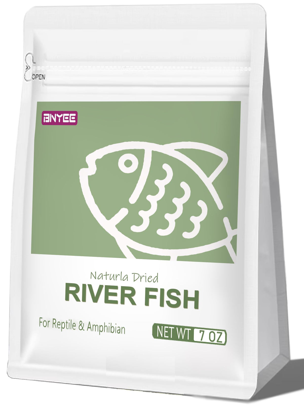 BNYEE Poissons de rivière séchés – emballage prêt à l'emploi pour reptiles et chats