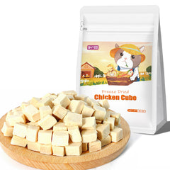 BNYEE poulet lyophilisé: cubes dans sachet portable, snack pratique