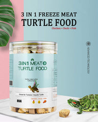 BNYEE tortue ingrédients - poulet canard poisson riches en protéines.