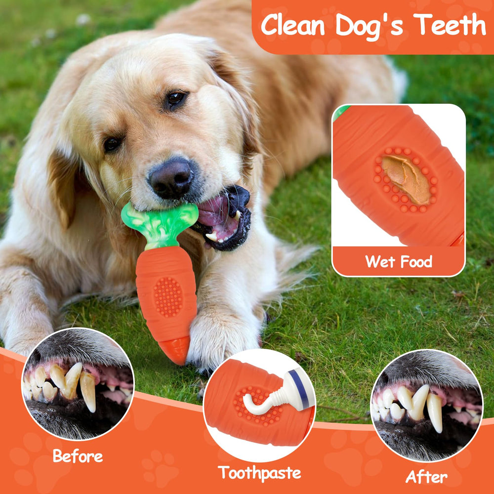 BoYoYo Tough Dog Toy forme carotte colorée, cadeau ludique pour Pâques ou anniversaires.