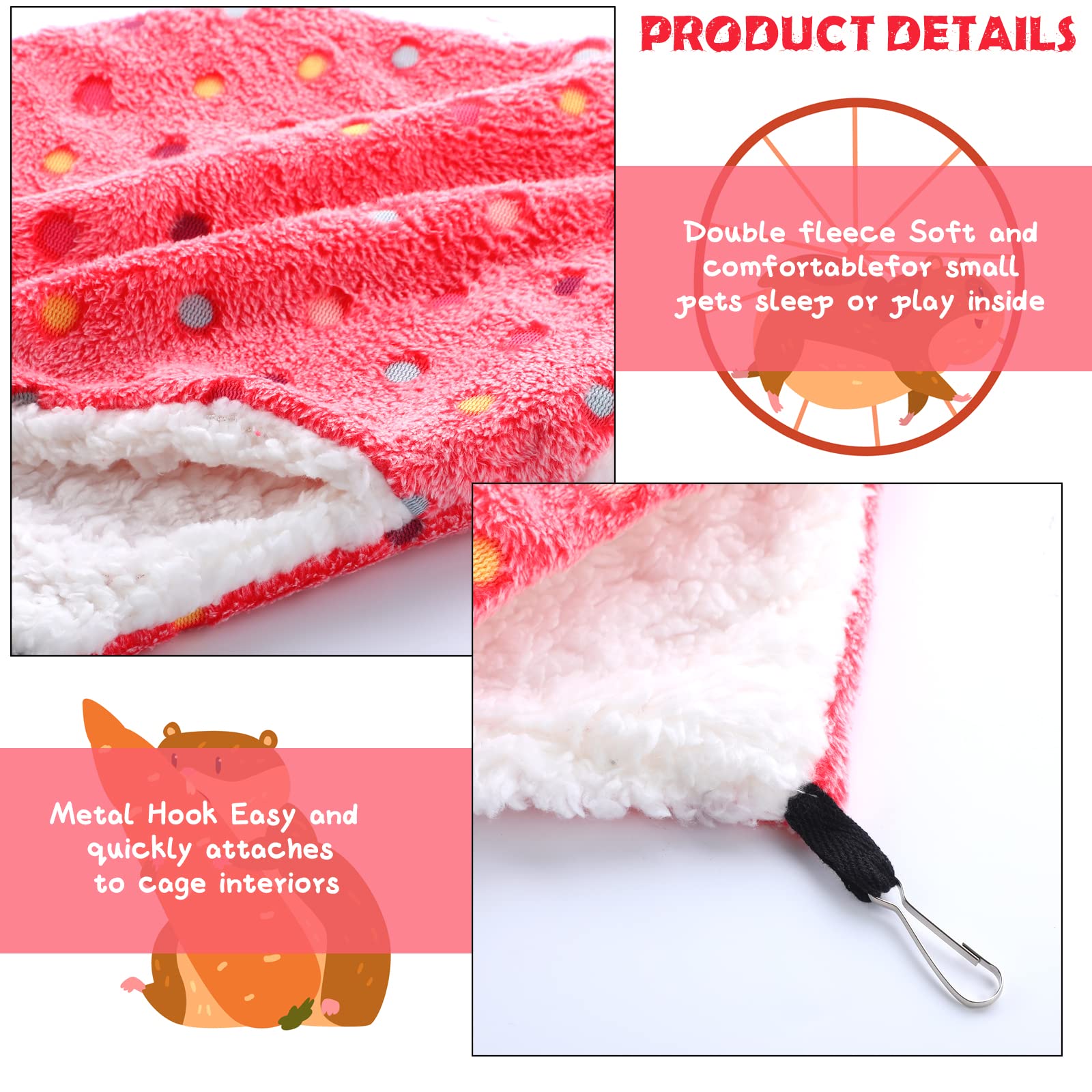 Hamac Boao en peluche polaire, lavage facile et réutilisable.