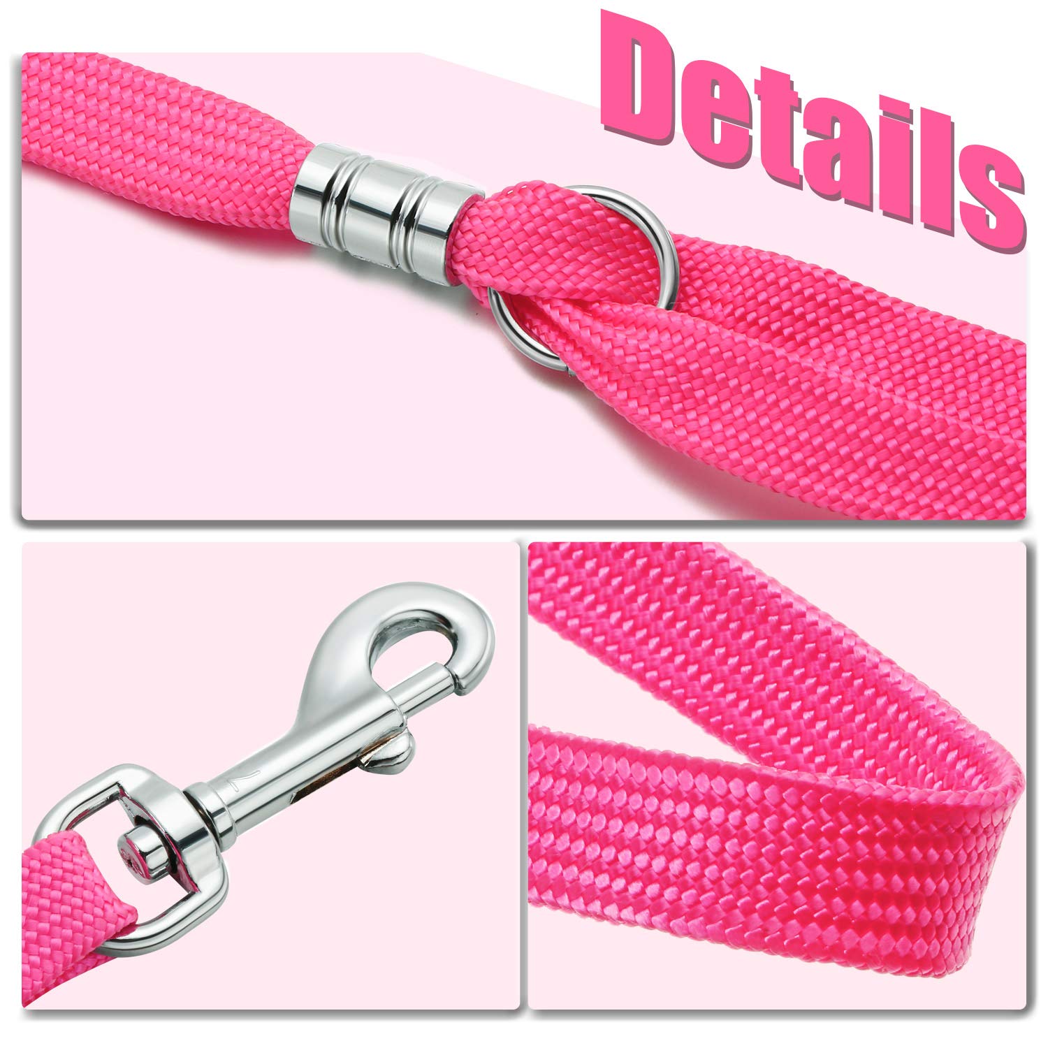 Boucles en nylon Boao, solides et adaptées au bain ou au toilettage.