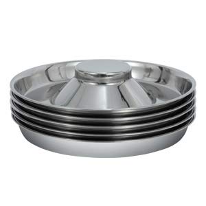 BobbyPet inox, grande surface et disque évite les renversements.