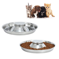 BobbyPet bol inox 11,8 pouces pour chiots et chatons, facile à manipuler.