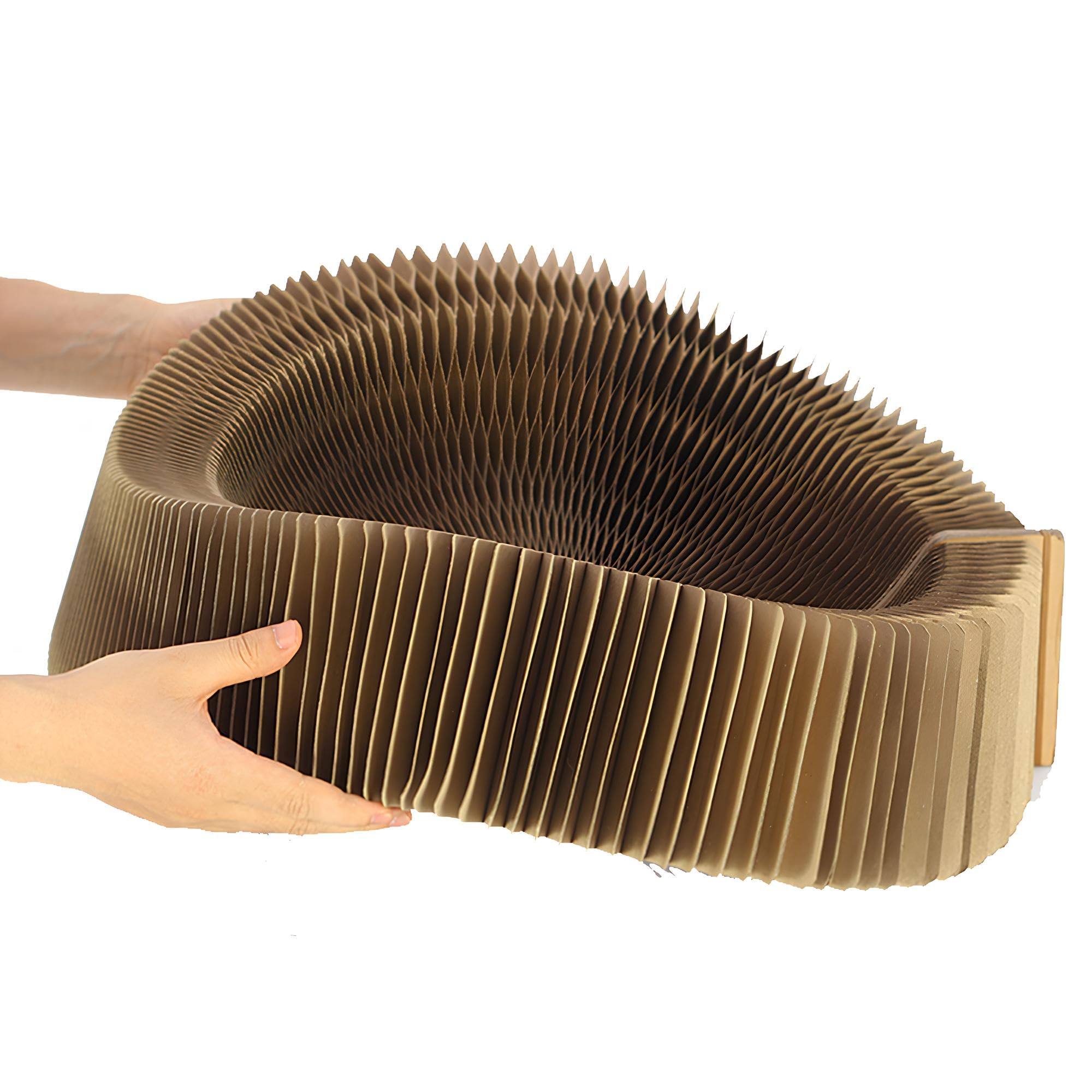 BobbyPet Chat Scratcher Lounge – Carton recyclé, option écologique.