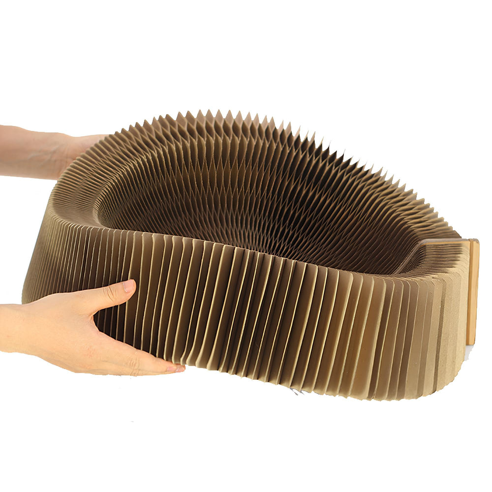 BobbyPet Chat Scratcher Lounge – Carton recyclé, option écologique.