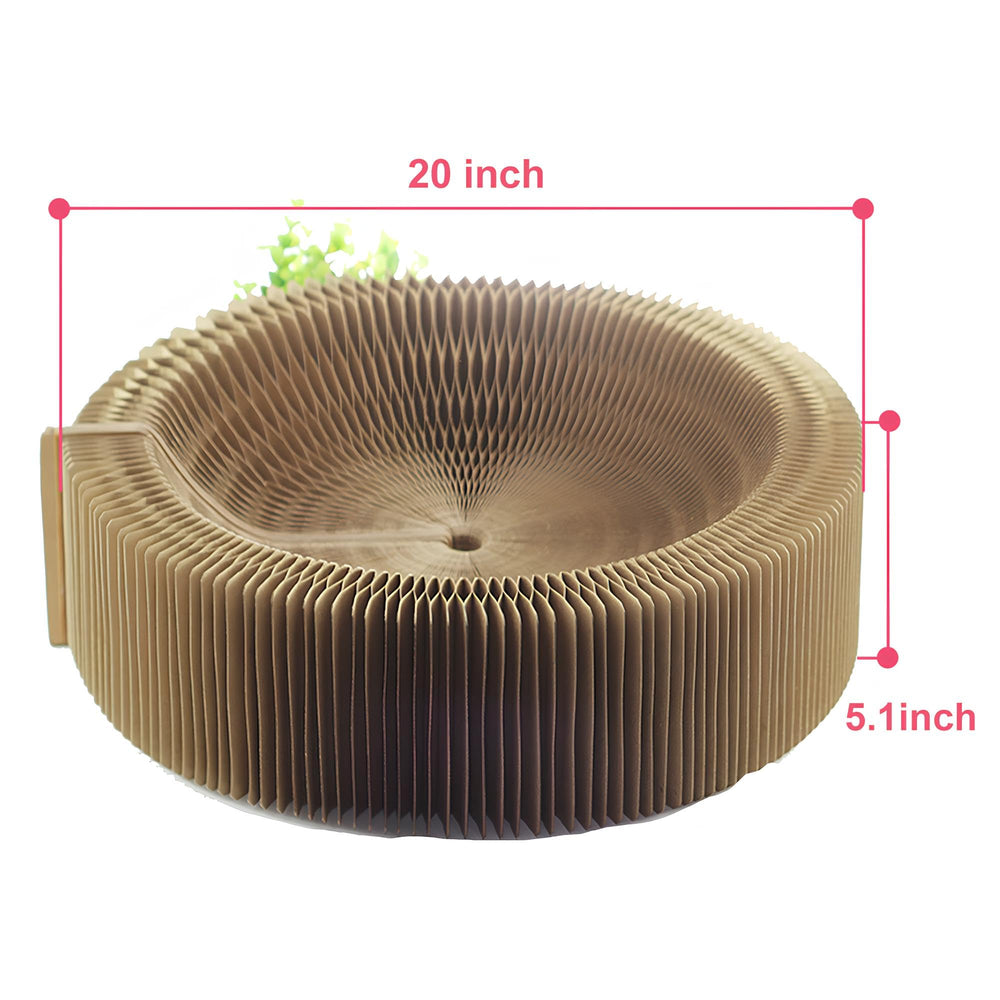 BobbyPet Chat Scratcher Lounge – Confort en bol pour un repos détendu.