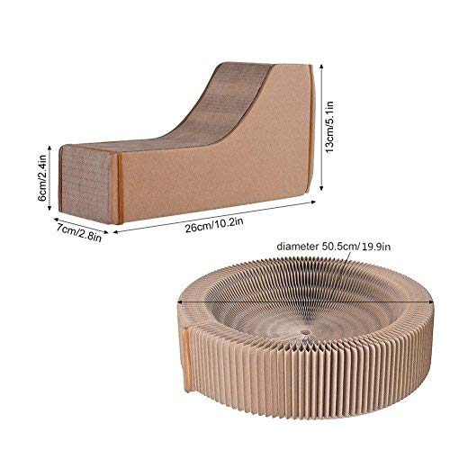 BobbyPet Chat Scratcher Lounge – Respirant et simple à entretenir.