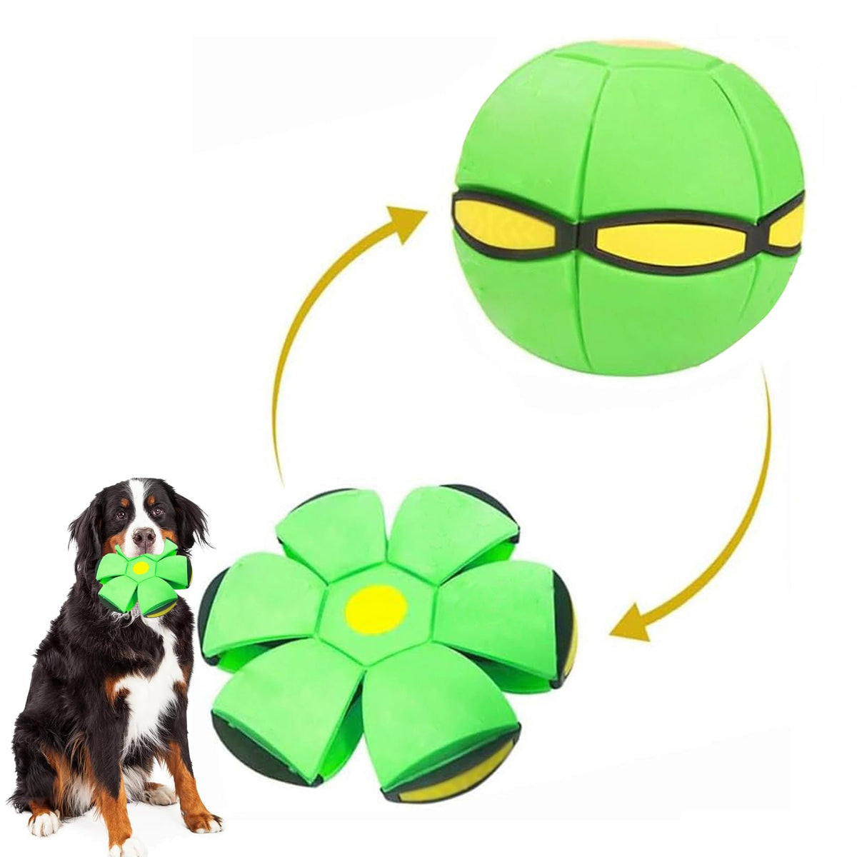 Bobcow UFO Boule Magique lumineuse prête pour des jeux en extérieur et stimulation des réflexes.