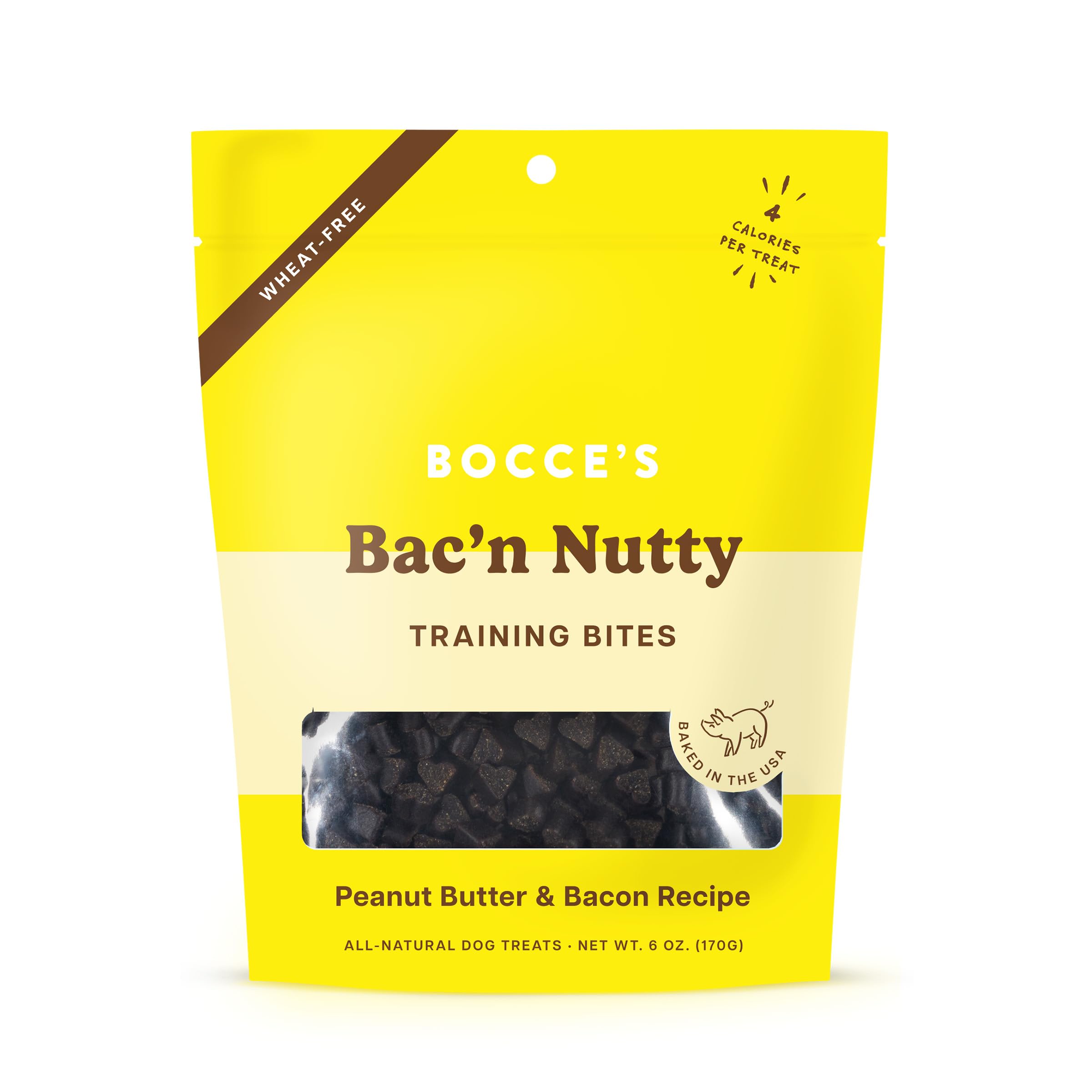 Bocce’s Bakery Bac'N Nutty – récompense d'entraînement au poulet et potiron, savoureuse.