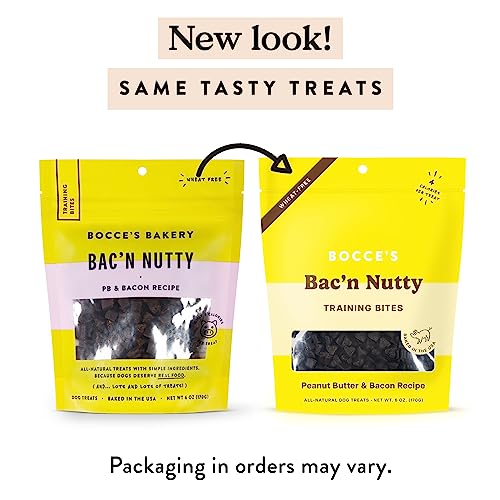 Bocce’s Bakery Bac'N Nutty – bouchées d'entraînement faibles calories, idéal pour les séances courtes.