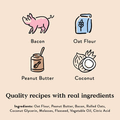 Bocce's Bakery Bac'n Nutty — bacon et beurre de cacahuète pour chien