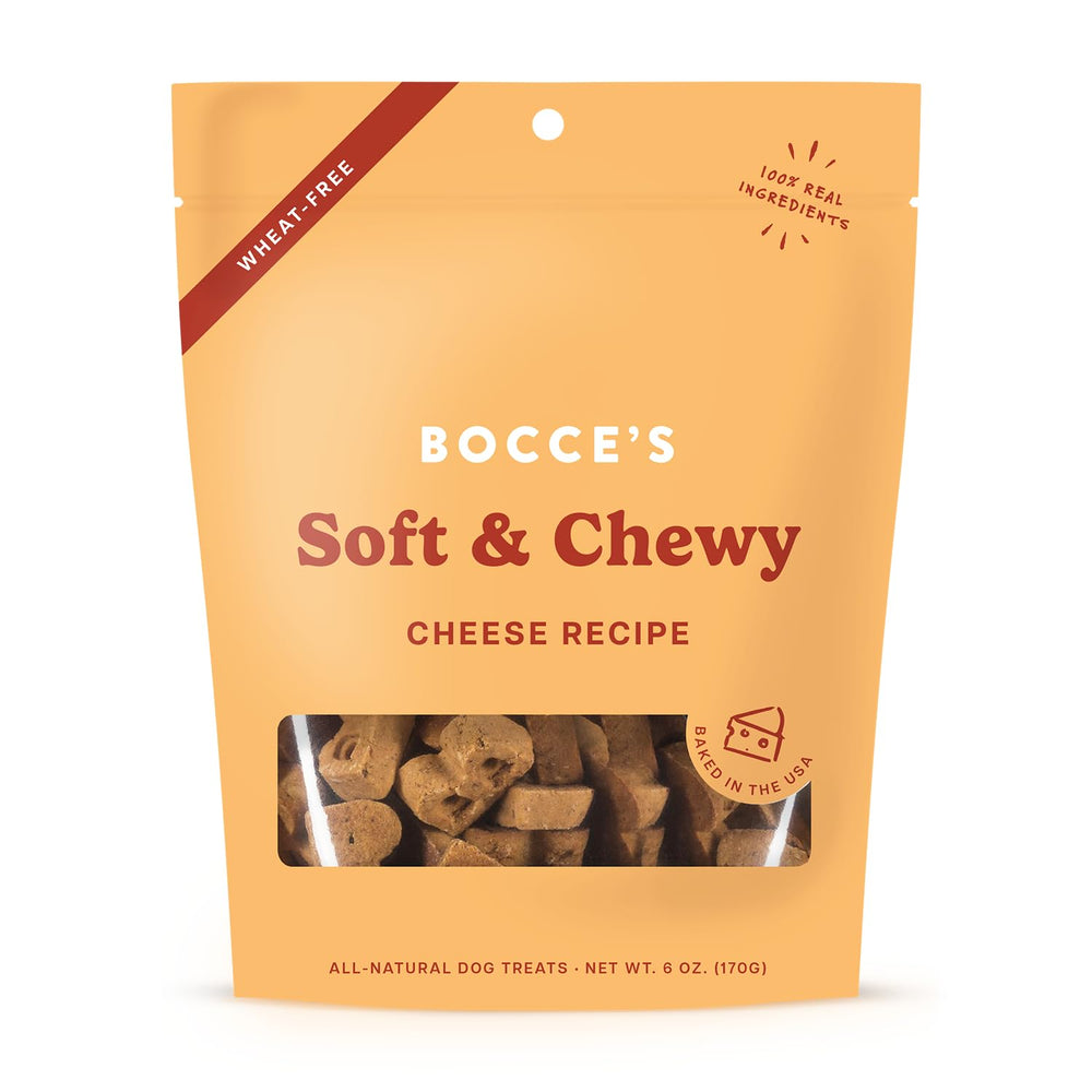 Bocce’s Bakery biscuit fromage moelleux pour chiens, texture douce pour dents sensibles.