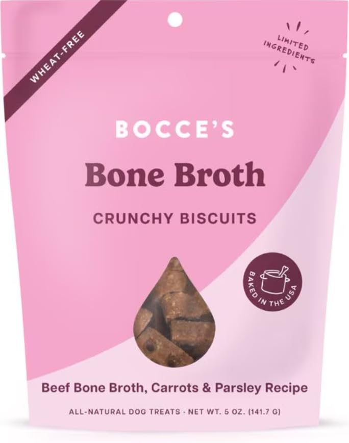 Friandise Bocce's Bakery os bouillon boeuf, récompense quotidienne idéale pour chien.
