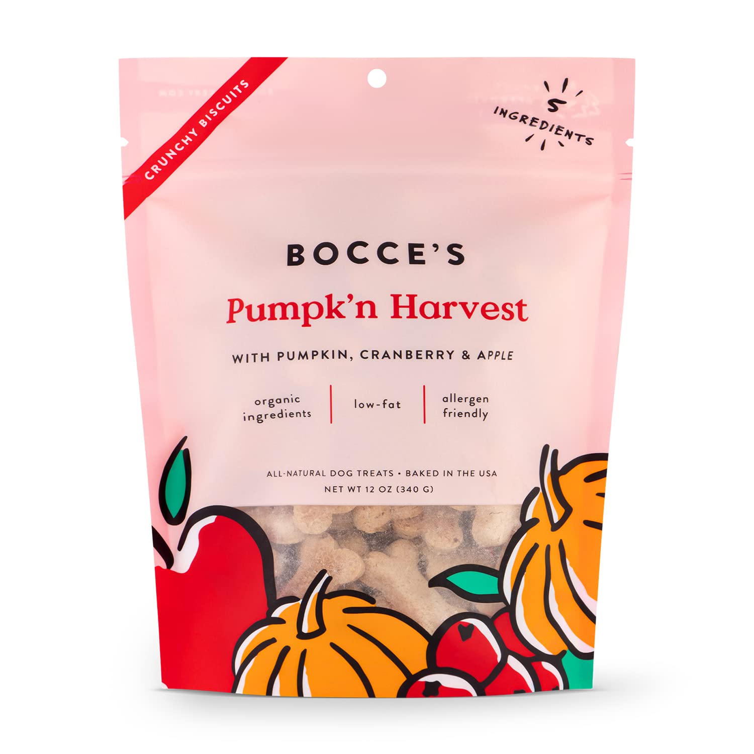 Bocce's Bakery Potiron Récolte : biscuit moelleux à savourer comme friandise quotidienne.