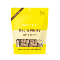 Friandise Bocce's Bakery Bac'n Nutty, biscuit tendre au bacon et cacahuète pour chien.