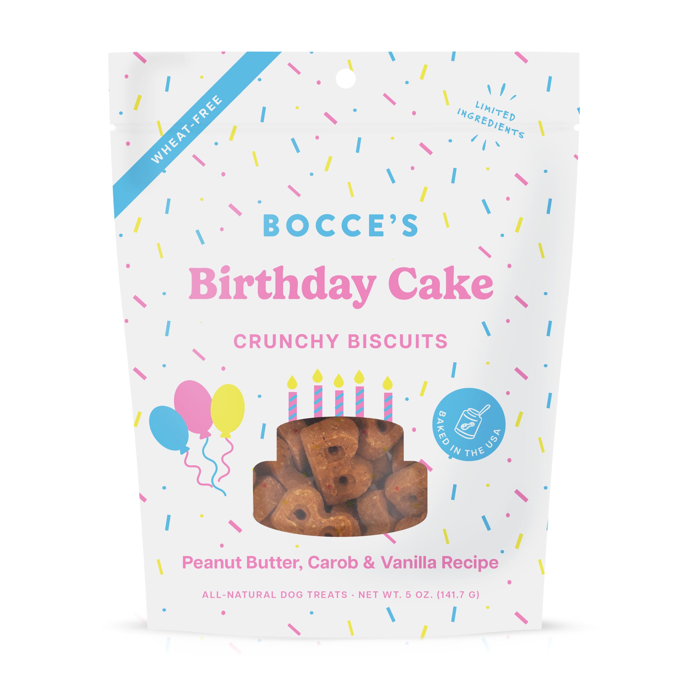 Bocce's Bakery biscuits-anniversaire-chien, récompense naturelle sans blé.