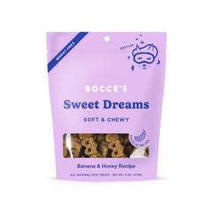 Bocce's Bakery Sweet Dreams dans l'emballage, friandises sans blé pour chiens.