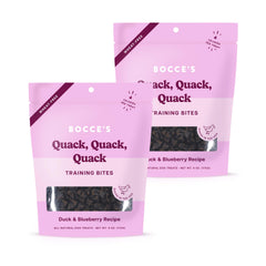 Friandises d'entraînement Bocce's Bakery canard et myrtille, sachet pratique 3 oz.