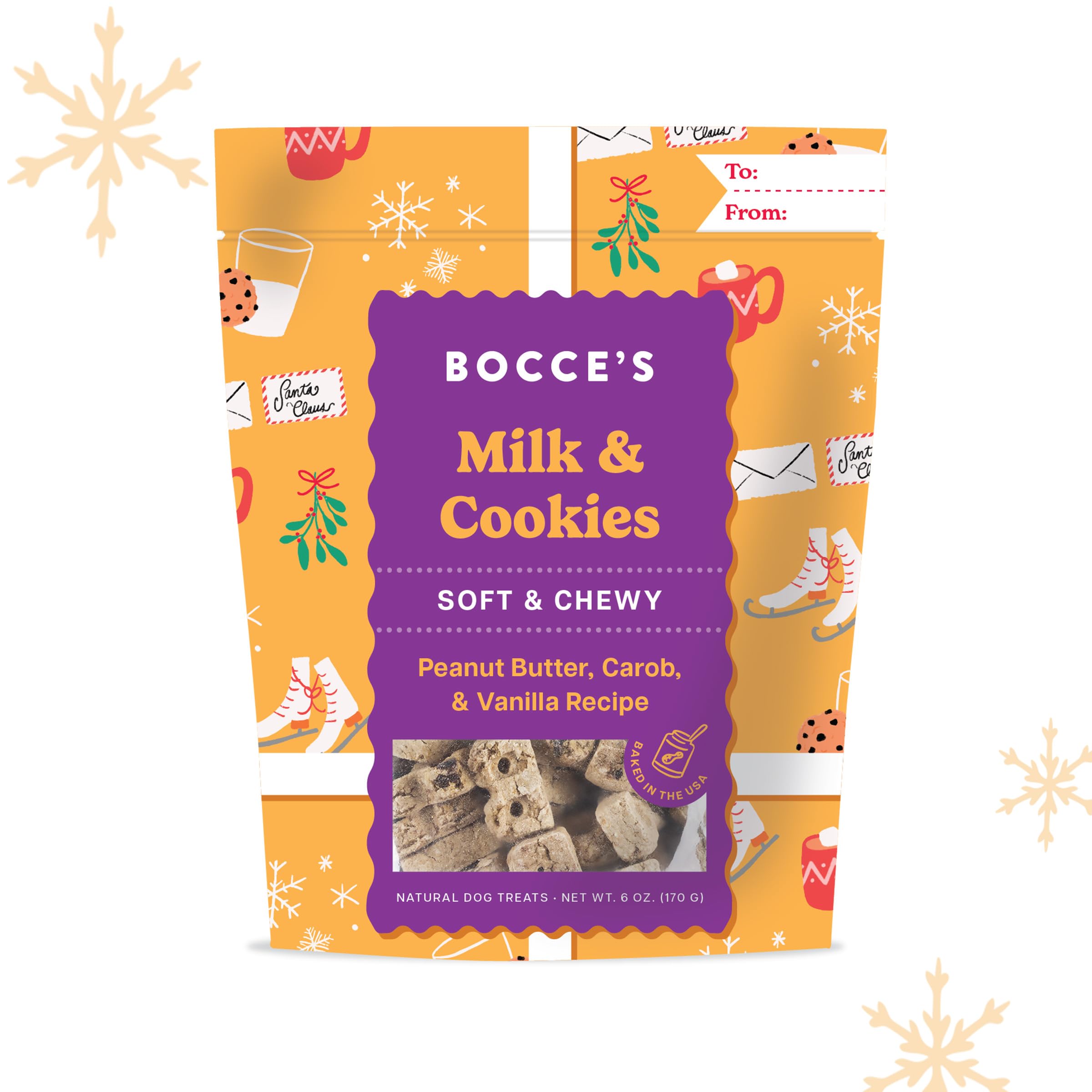 Ingrédients naturels Bocce's Bakery pour une dégustation équilibrée.