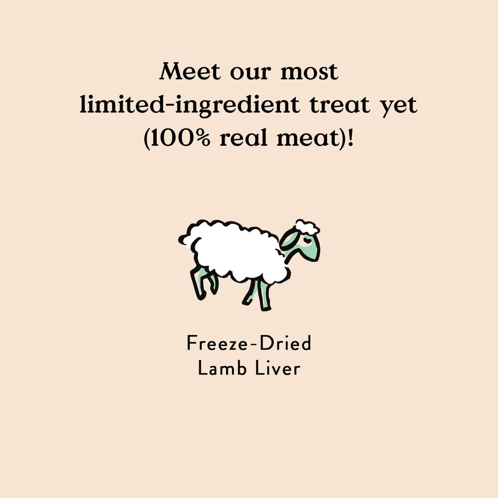 Bocce's Bakery – morceau de foie d'agneau séché, riche en protéines pour chien.