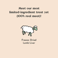 Bocce's Bakery – morceau de foie d'agneau séché, riche en protéines pour chien.