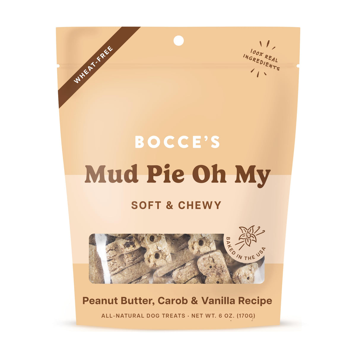 Mud Pie Bocce's Bakery, friandise douce pour chiens, facile à mâcher.