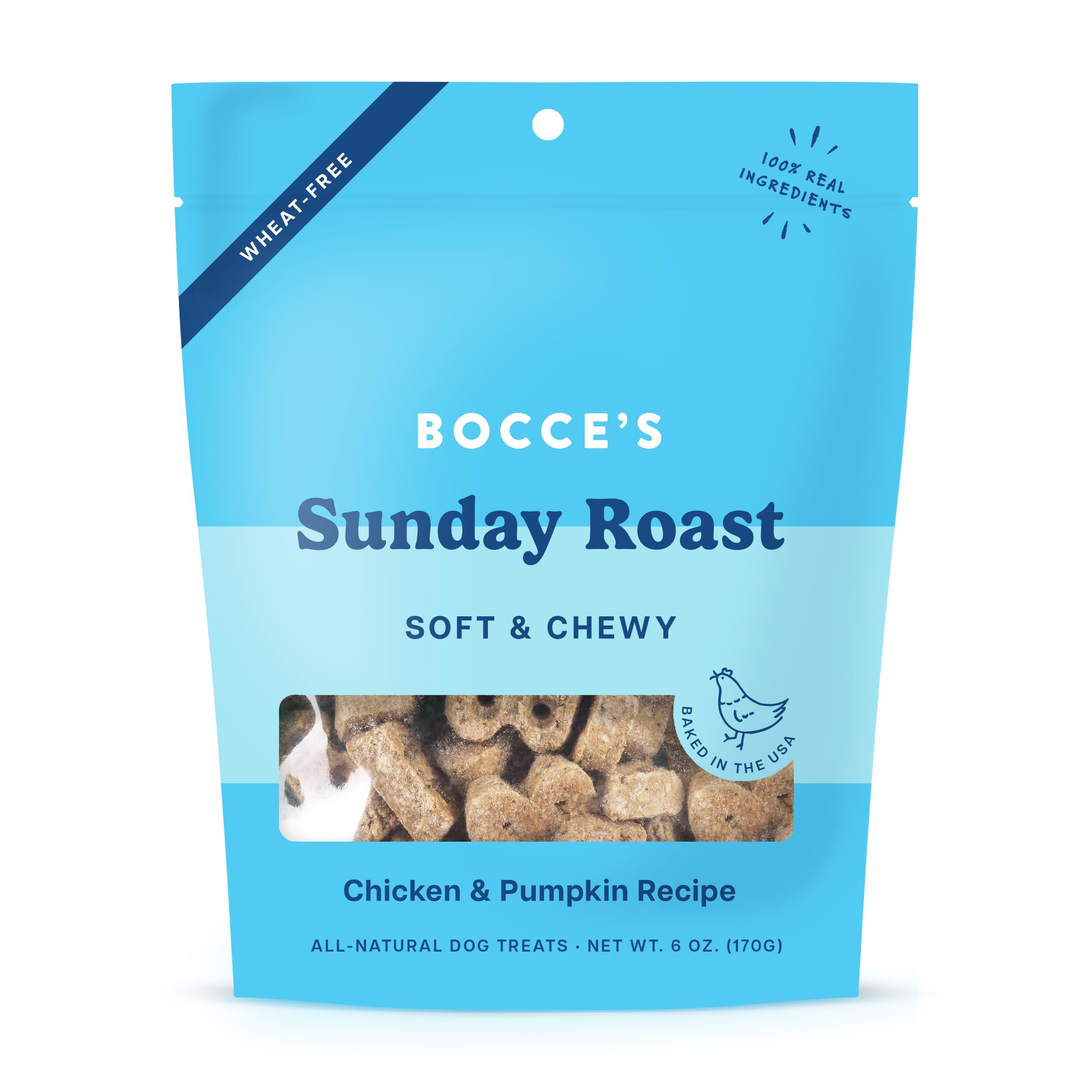 Bocce's Bakery Sunday Roast poulet, friandise cuite au four, goût savoureux pour chien.