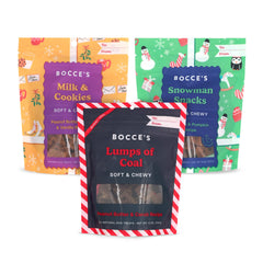 Coffret Bocce's Bakery, emballage festif pour chiens, idéal pour les cadeaux.