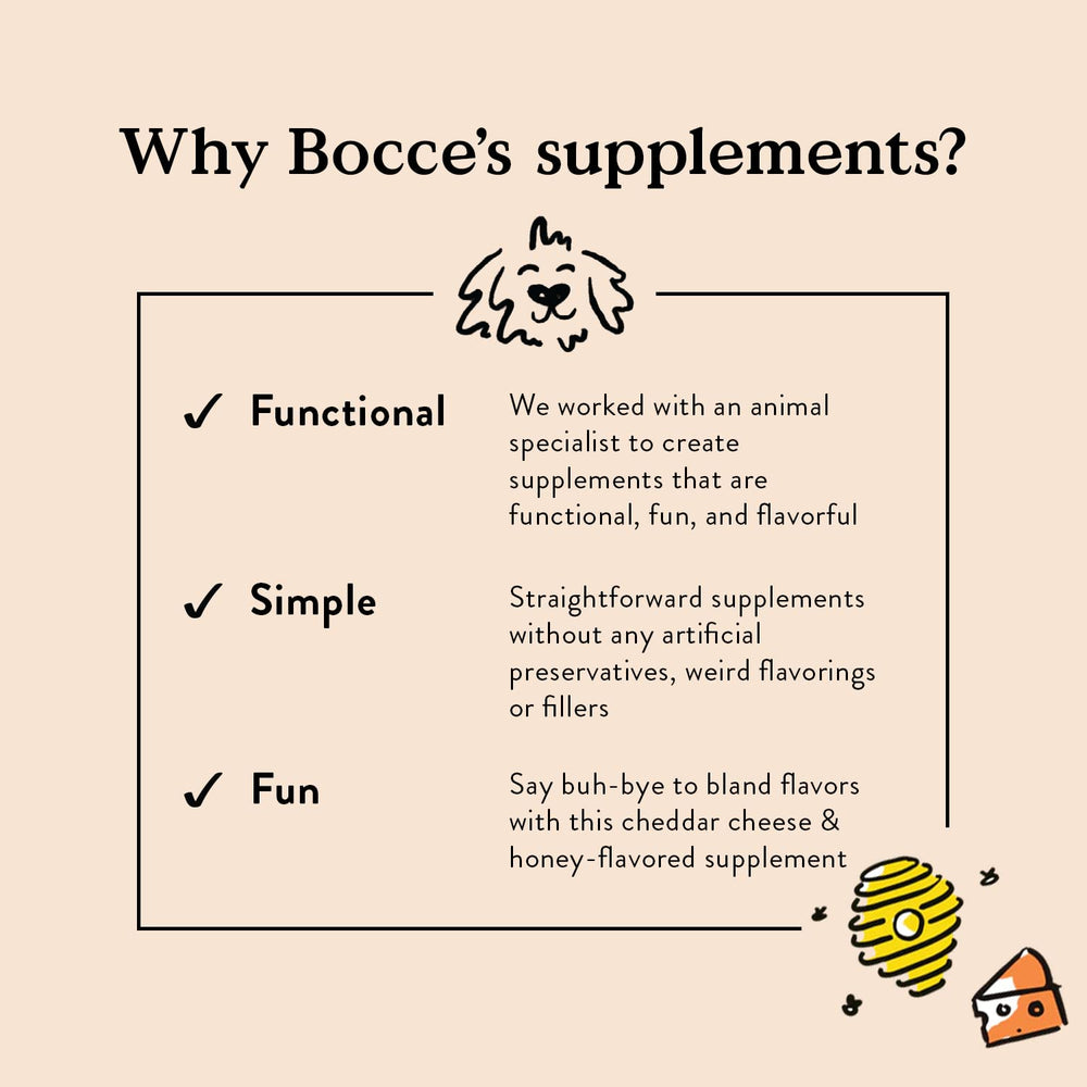 Bocce's Bakery soutien digestif articulations chiens