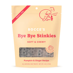 Friandises Bocce's Bakery soutiens digestifs pour chien avec citrouille et gingembre, bouchée moelleuse.