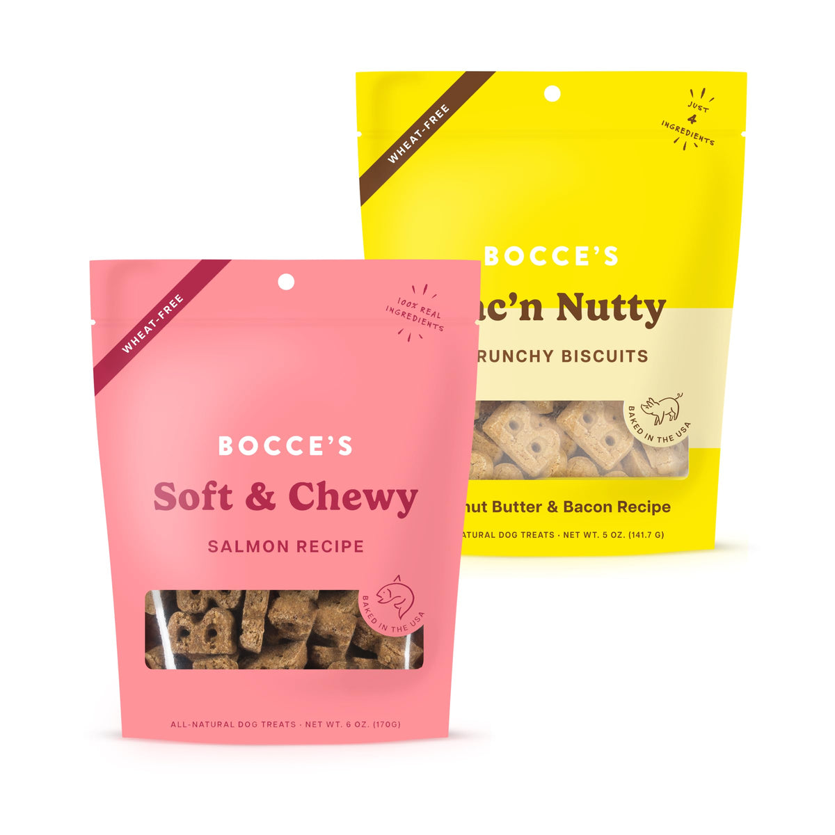 Friandise Bocce's saumon, biscuit en forme B, parfaite récompense pour chien