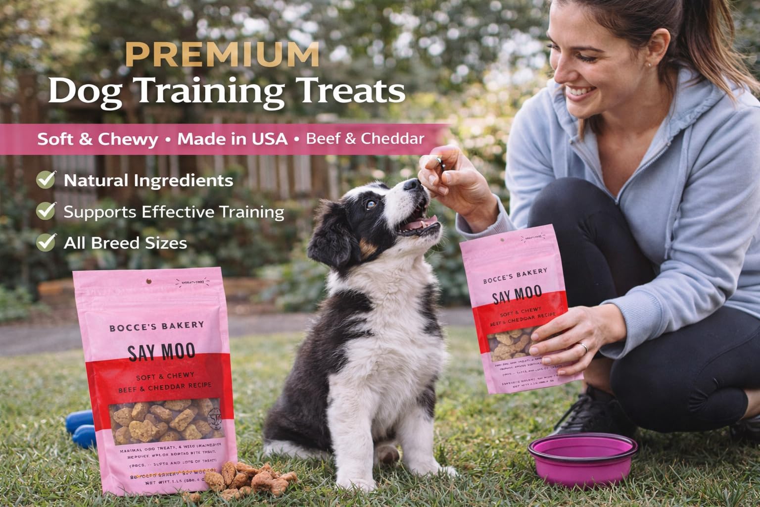 Bocce’s Say Moo – avoine et lin pour une nutrition équilibrée.