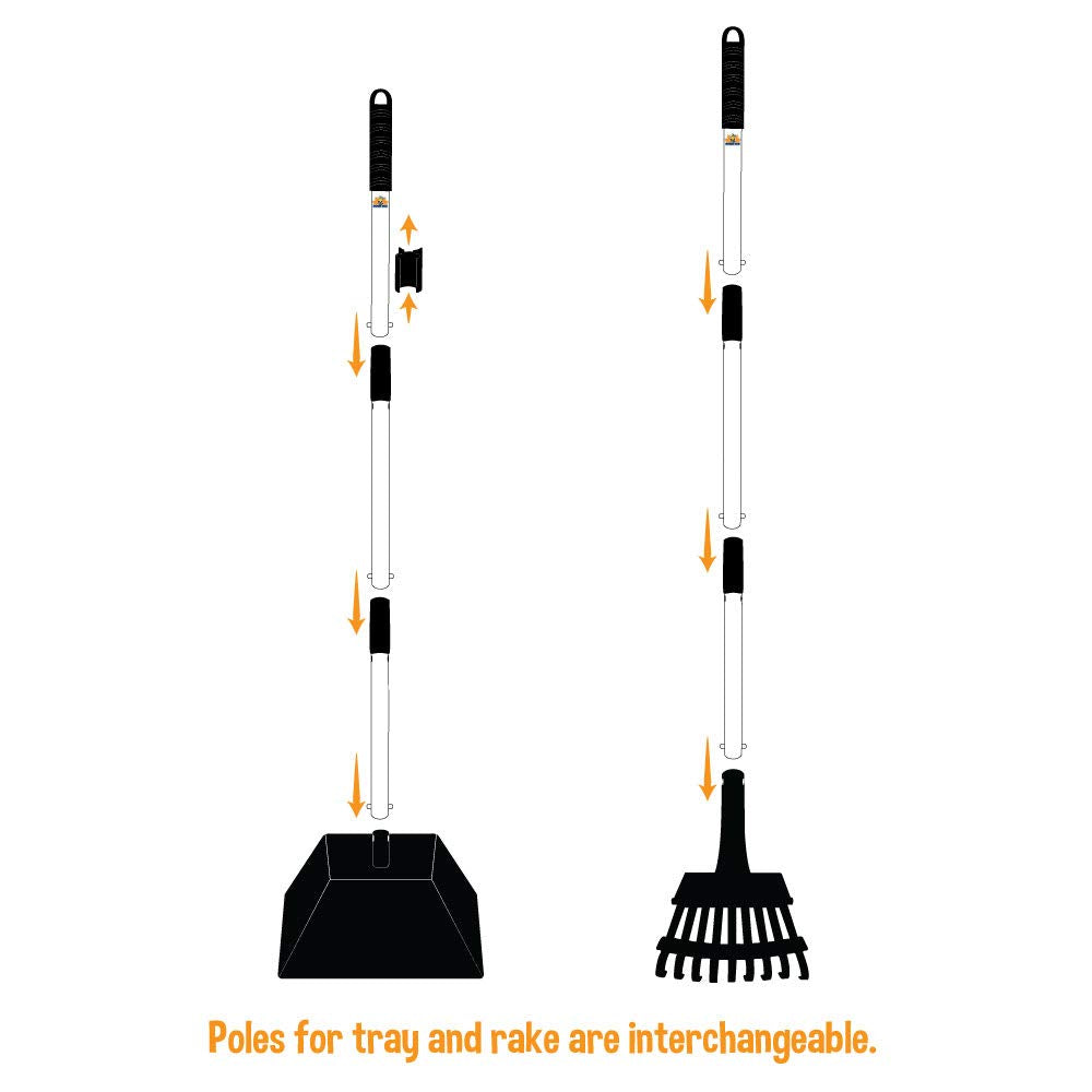Bac et rateau antirouille Bodhi Dog prêt pour un entretien durable.
