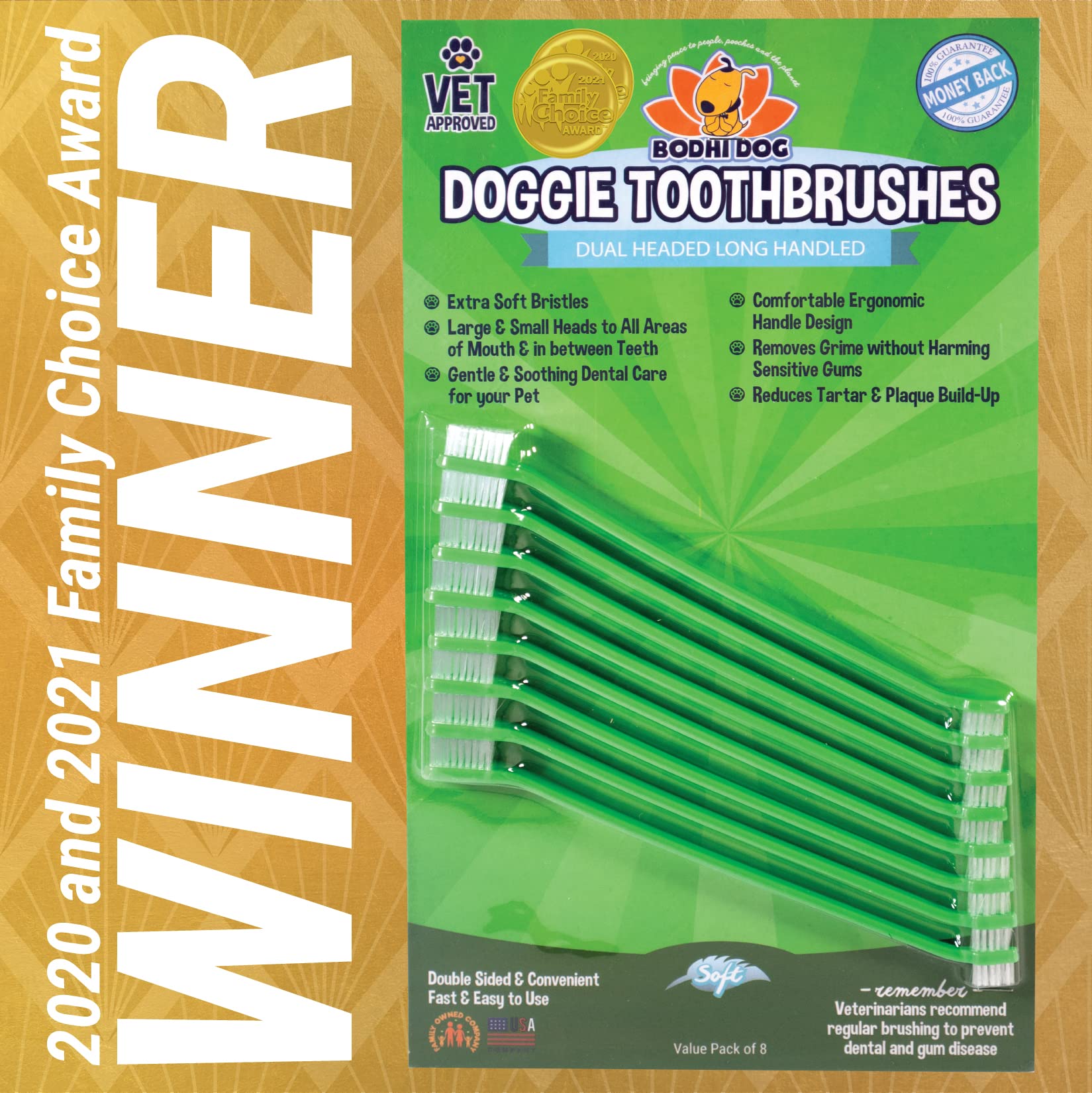 Bodhi Dog brosse-dent poils souples pour un brossage quotidien confortable.