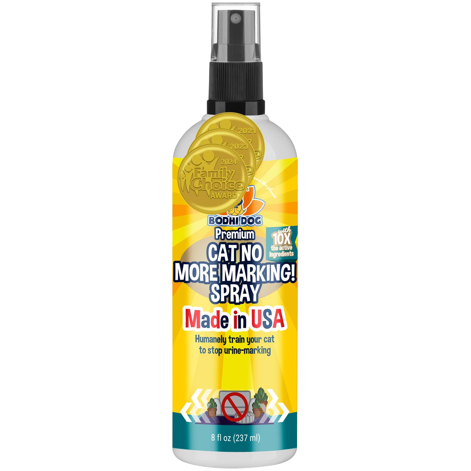 Cat No More Marking! Spray par Bodhi Dog, réduction des marquages sur surfaces.