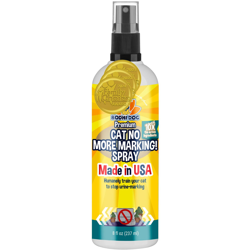Cat No More Marking! Spray par Bodhi Dog, réduction des marquages sur surfaces.